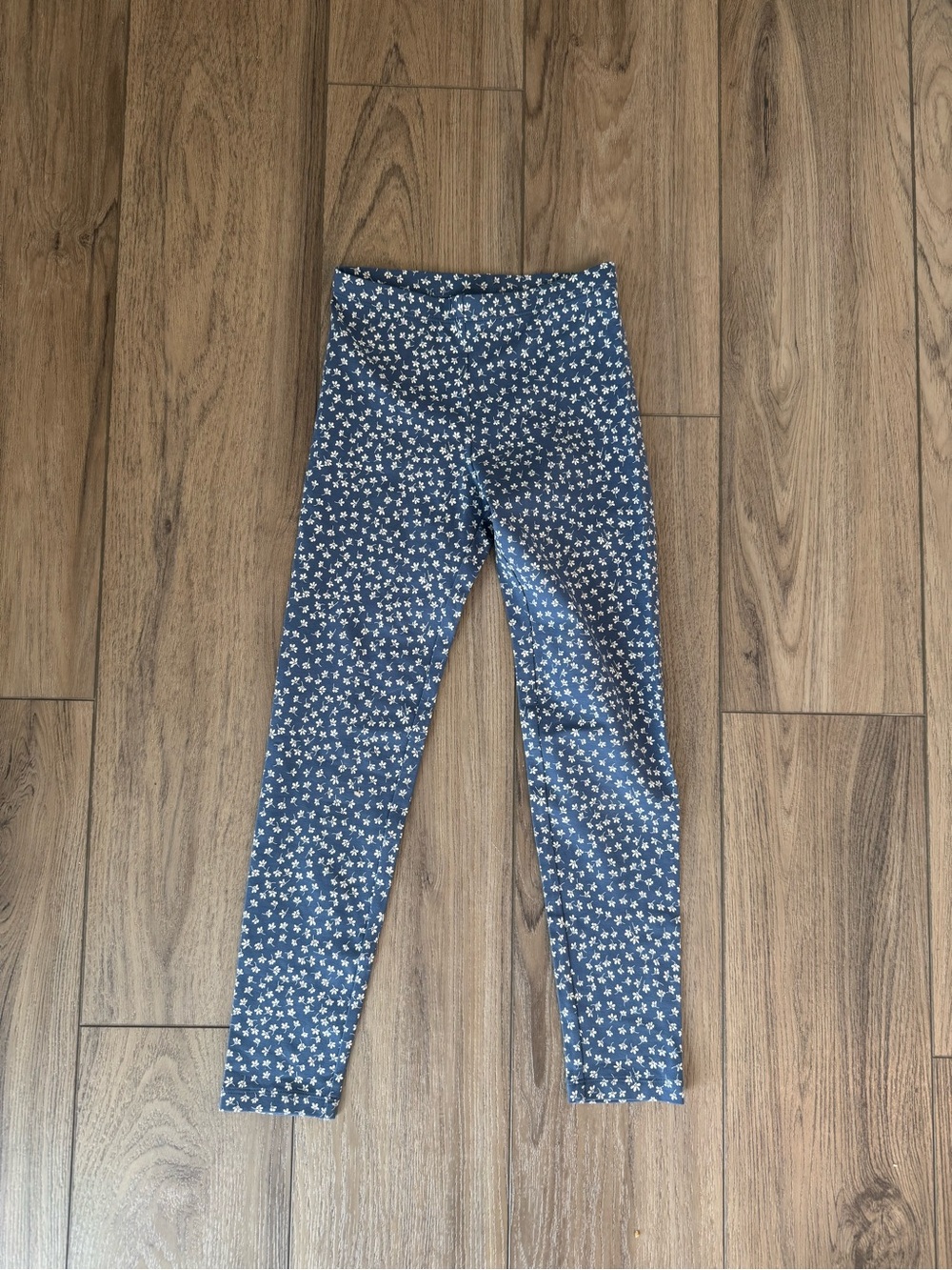 Tea Collection Navy Blue Floral Girls' Leggings NWT size 8